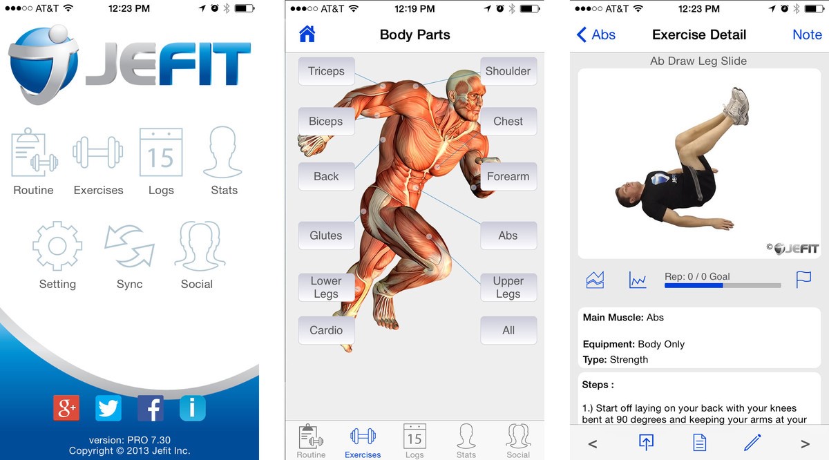 jefit fitness app for iphone and android