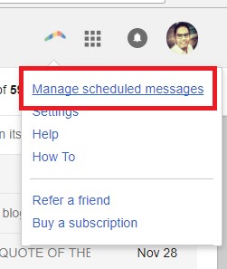 manage scheduled messages