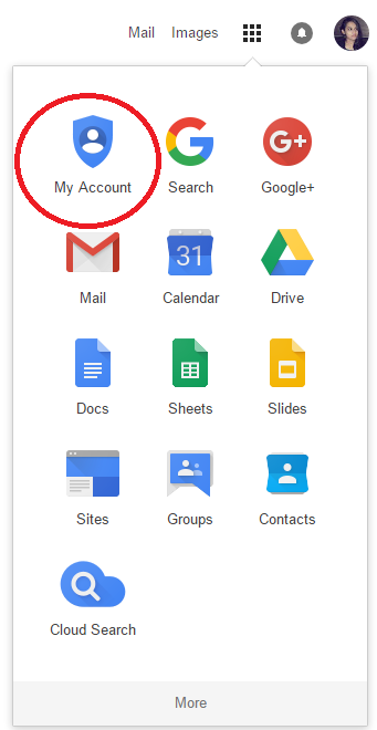 my account on gmail