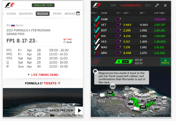 official f1