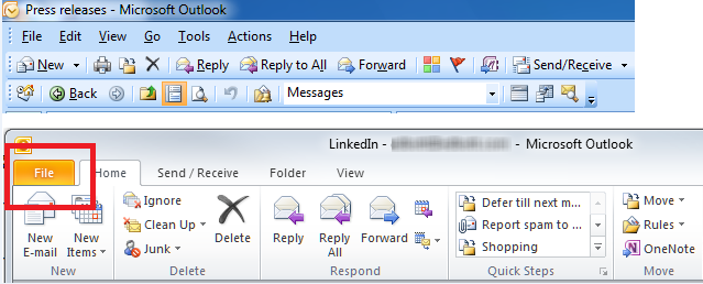 set up out of office in microsoft outlook 2010