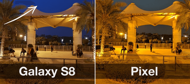 s8 vs pixel camera
