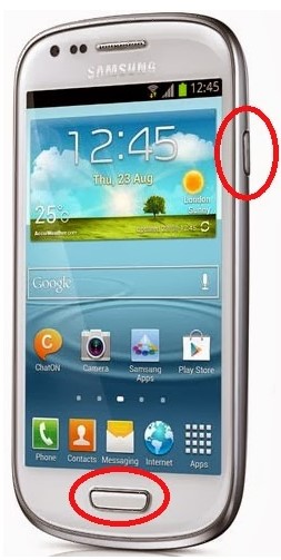 screenshot on Android