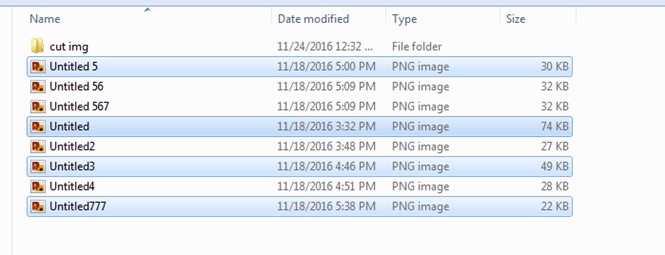 select image files