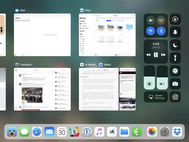 split view ipad ios 11