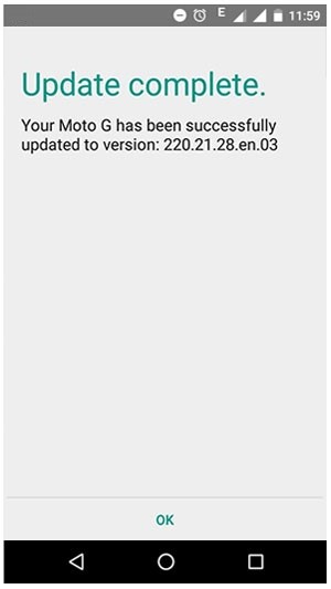 update complete