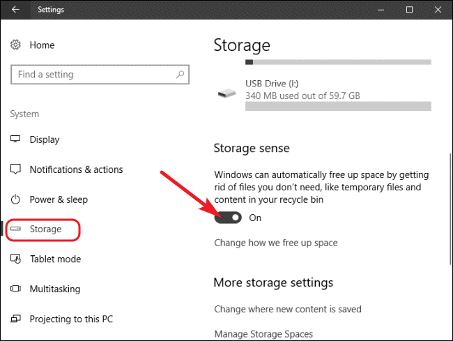 storage