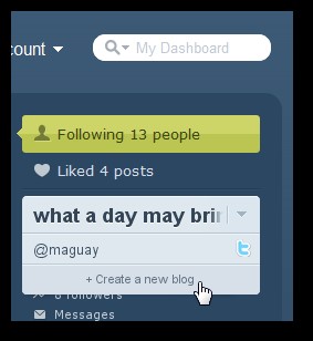 tumblr dashboard