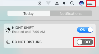 turn off DND
