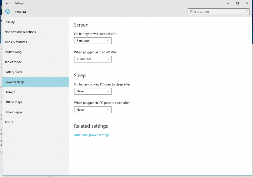 tweak power setting to improve windows 10 speed