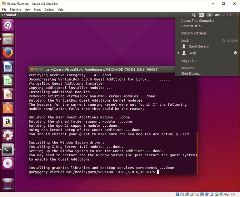 how to properly install ubuntu on virtualbox