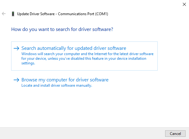 update driver in windows 10