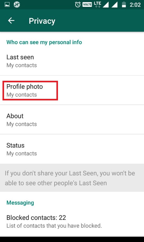 whatsapp profile photo